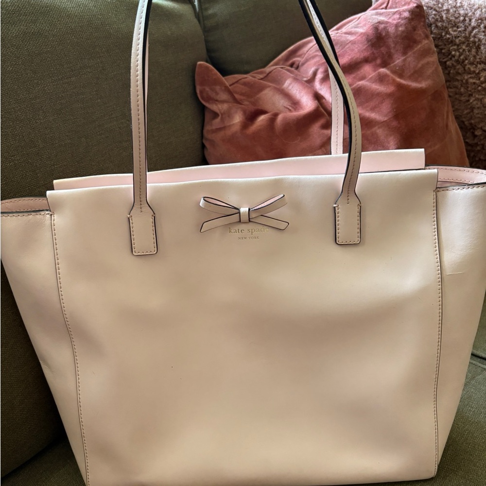 Kate Spade Light Pink Tote with Bow Detail